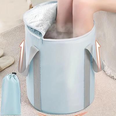 PC Foldable Foot Bath Basin, Portable Foot Bath Tub For Soaking Feet With Handles Washbasin For Camping Foot Bath Bucket For Outdoor Travel