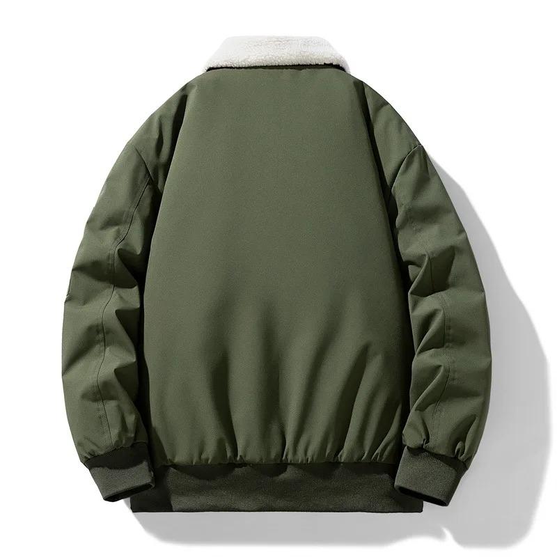 Men's Fleeced Warm Winter Quilted Padded Jacket Casual Man Thick Winter Coat for Men High Quality Luxury Padding Men Clothing
