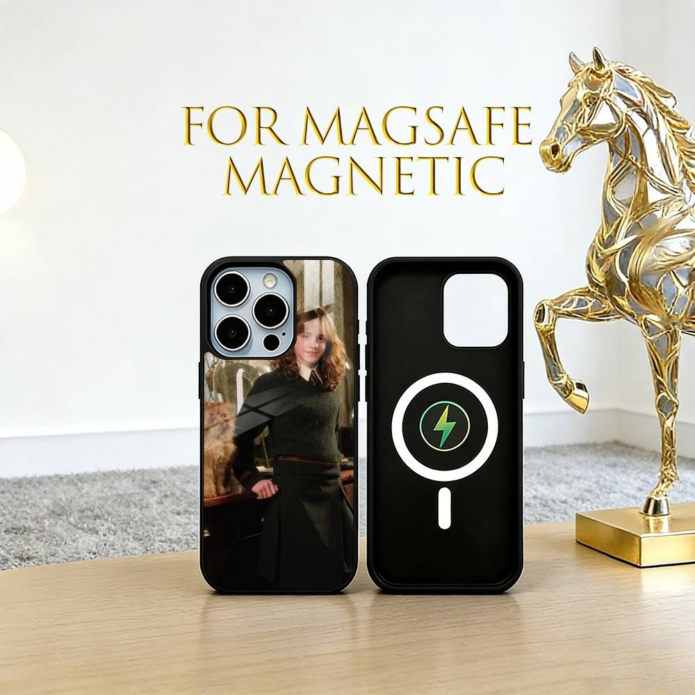 Emma Watson Phone Case For iPhone17,16,15,14,13,12,11 Plus,Pro Magnetic For Magsafe Wireless Charging