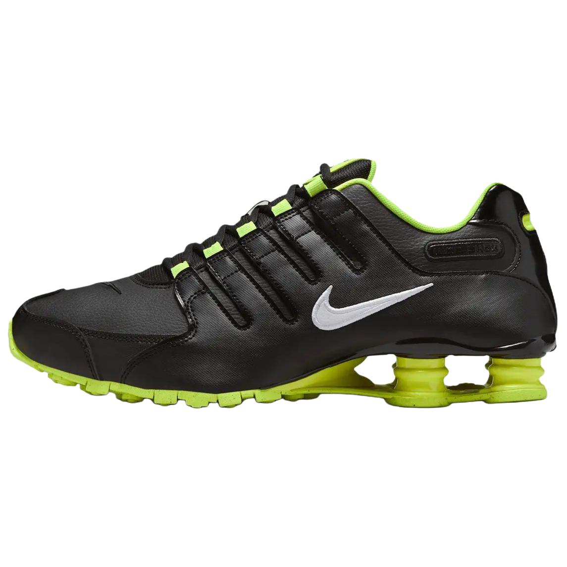 Nike Shox Nz Series Comfortable Durable Low Top Running Shoes Unisex sneaker Black Yellow 378341-013 41