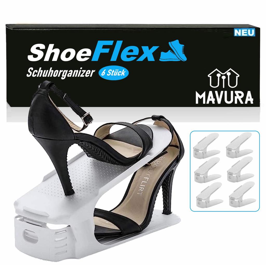 SHOEFLEX organizer na buty, stojak na buty do szafki na buty, teczka na buty