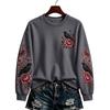 Women's Halloween Pullover Sweatshirt Casual Printed Long Sleeve Top