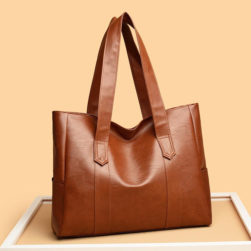 Large-Capacity Tote Bag, Women'S Tide High-End Sense, Foreign Versatile Commuter, Portable Shoulder Bag