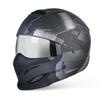 Vintage-Style Motorcycle Helmet With Bluetooth Support 3C Certified ABS Full Face Adults