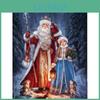 Christmas Painting Rhinestone 5d Diamond Cross Stitch Diamond Embroidery Cartoon Cold Elderly