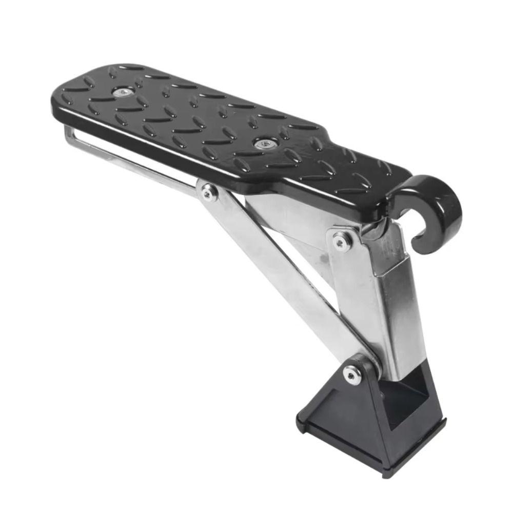 Universal Car Door Step Aluminum Zinc Zinc Alloy Lock Hook Foot Pedal Car Roof Rack Step  Rooftop Access