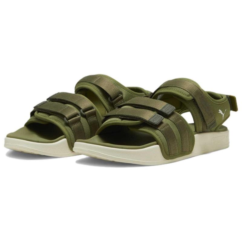 Puma Leadcat City Unisex Beach Sandals Olive Green 389079-08