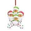 Resin Christmas Brown Bear Pendant Cartoon Christmas Tree Decoration DIY Name Pendants  New Year