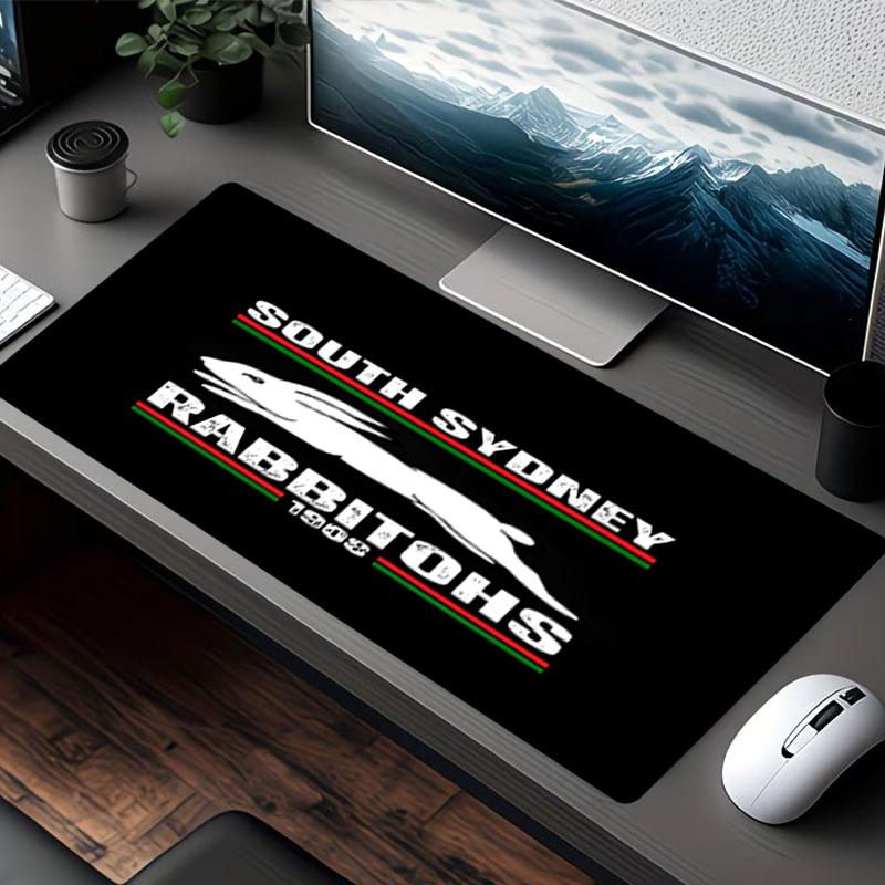 South Sydney Rabbitohs Print Mouse Pad, for Keyboard Pad Laptop PC Mat for Office Home Use, Desk Decor, Perfect Birthday Gift for Gamers
