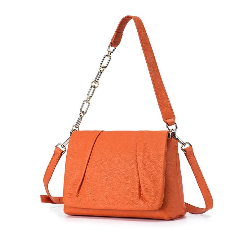 New trendy Korean version of cloud bag fashionable one shoulder oblique span women's bag fresh pleated chain underarm bag small square bag
