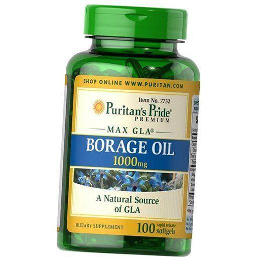 Borage Oil 1000, Puritan's Pride 100 Gelcaps (67367016)