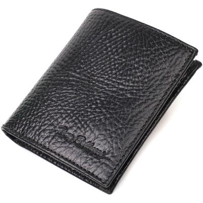 Compact Wallet with Convenient Functionality Made of Genuine Leather Tony Bellucci Wallet 22069 Black