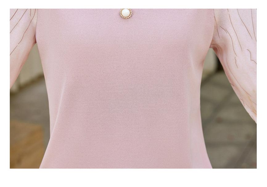 Stylish Autumn Long-Sleeve Base Layer Top for Middle-Aged Women