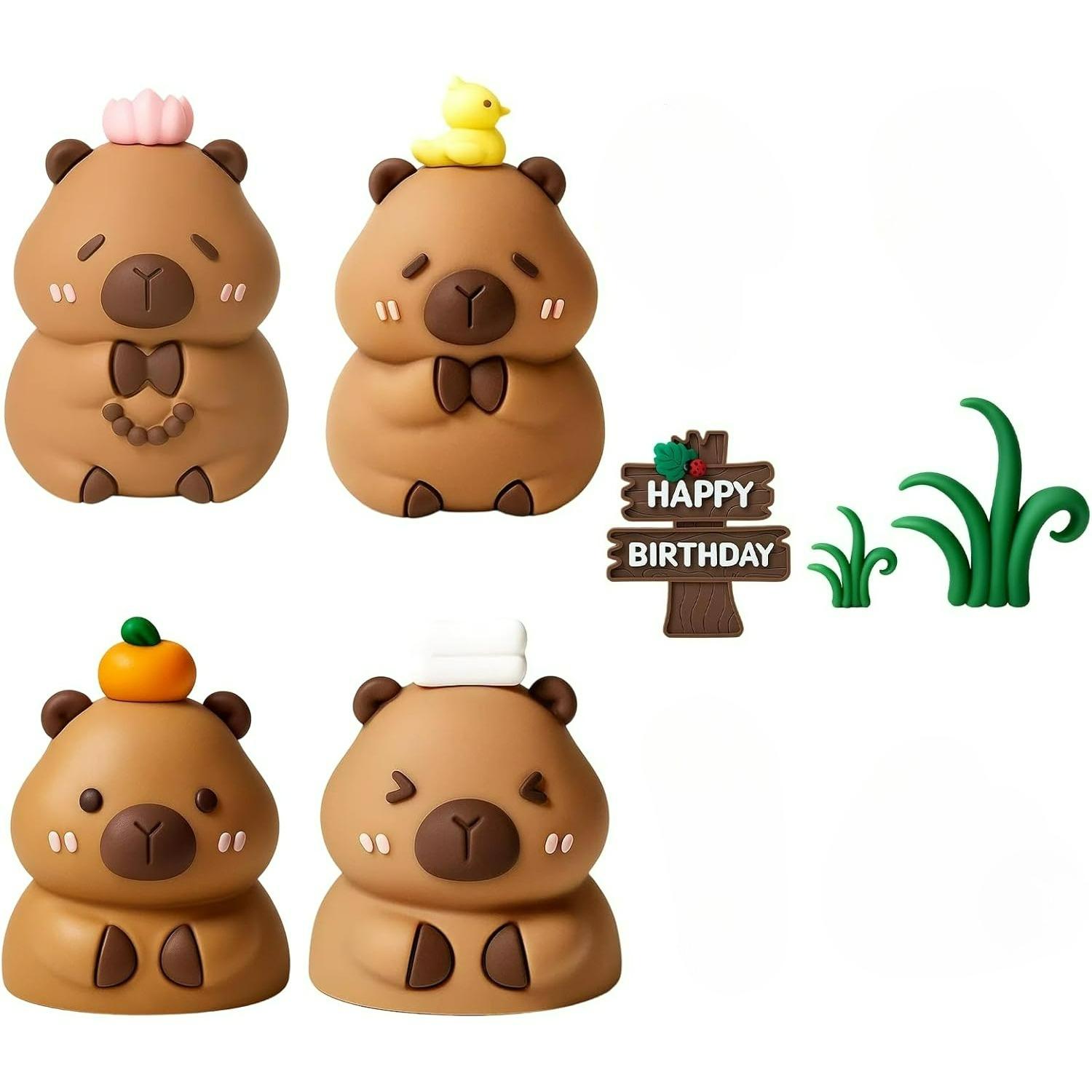 Cake Topper, Birthday Decorations, Cake Decorations, Reusable Party Supply Set for Themed Cakes and Festive Celebrations with Assorted Designs P