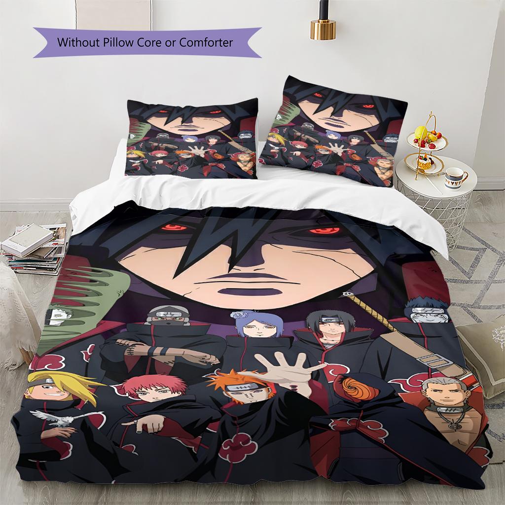Cartoon Pattern Bedding Quilt Set Quilt Cover Pillowcase Home Decoration Birthday Gift (1 * Duvet Cover + 2 * Pillowcase, Without Core)