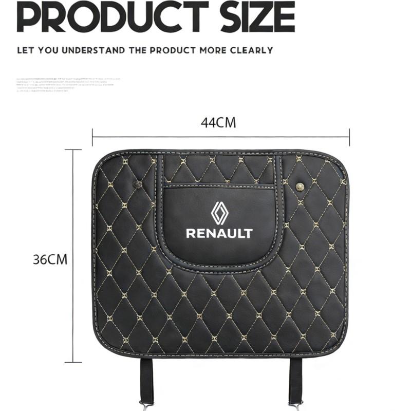 1PCS Car Back Seat Anti Kick Pad Anti-dirty Mat Waterproof Scratch Resistant Storage For Renault Fluence Captur Megane Clio Kadj R333