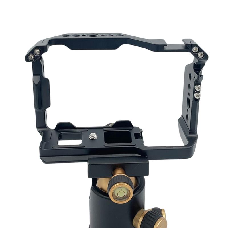 Multiple Interfaces Aluminum Camera Cage for ZV-E10 II Precisions Mechanism And Secure Cable Clamp