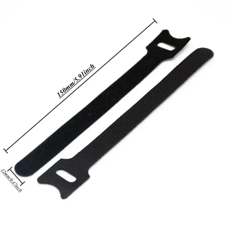 60PCS  T-shaped Hook and Loop Cable Tie Convenient Binding with Self-adhesive Cable Tie Curtain Wire Magic Belt Wire Organizer