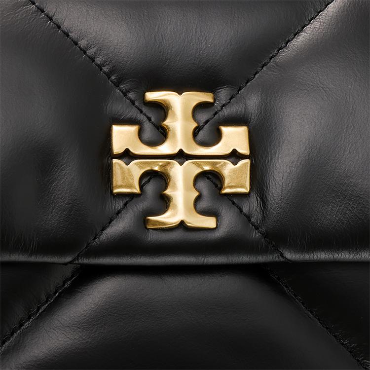 Tory Burch Kira Fashion Casual Brand Logo Flap Closure Handheld Shoulder Crossbody Bag Women Handbags Black 154719-001