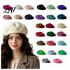 Casual Street Leisure Wear Women French Beret Hat Wool Blend Artist Retro Warm Gift for Her Painter Cap Solid Color Cozy Autumn Winter Elegant