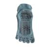 Damen Mittel Lang Ferse Baumwolle Schweißabsorbierend Sport Trampolin Zehen Fünf-Finger-Socken Pilates Fitness Anti-Rutsch Yoga-Socken