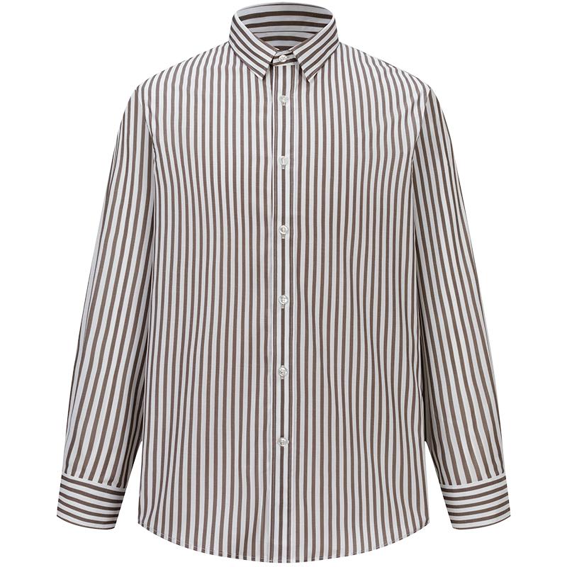GIOVANNI VALENTINO Men s Antimicrobial Striped Long-Sleeve Shirt 39