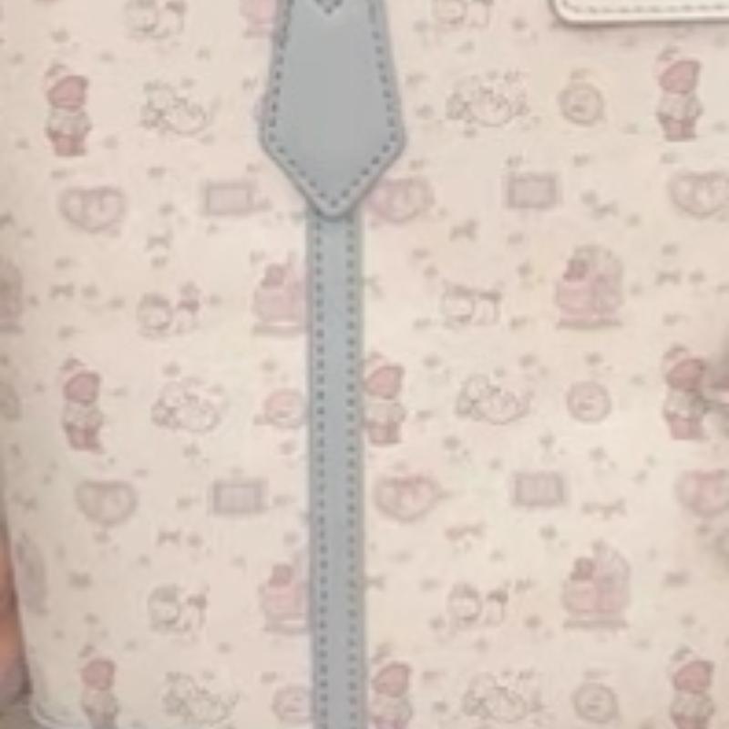 Women's Commuting Large Capacity Shoulder Bag Fashion PU Leather Tote Bags Cute Printed Cartoon Handbags Students Schoolbags