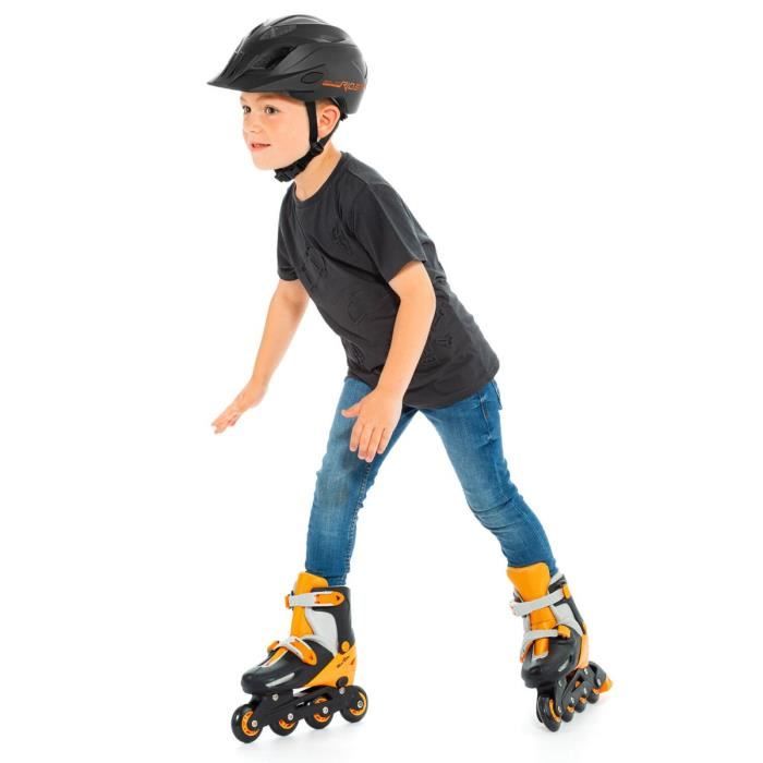 Patins à roulettes évolutifs MOLTO - Orange - Taille M ajustable 35-38 - Pour enfants