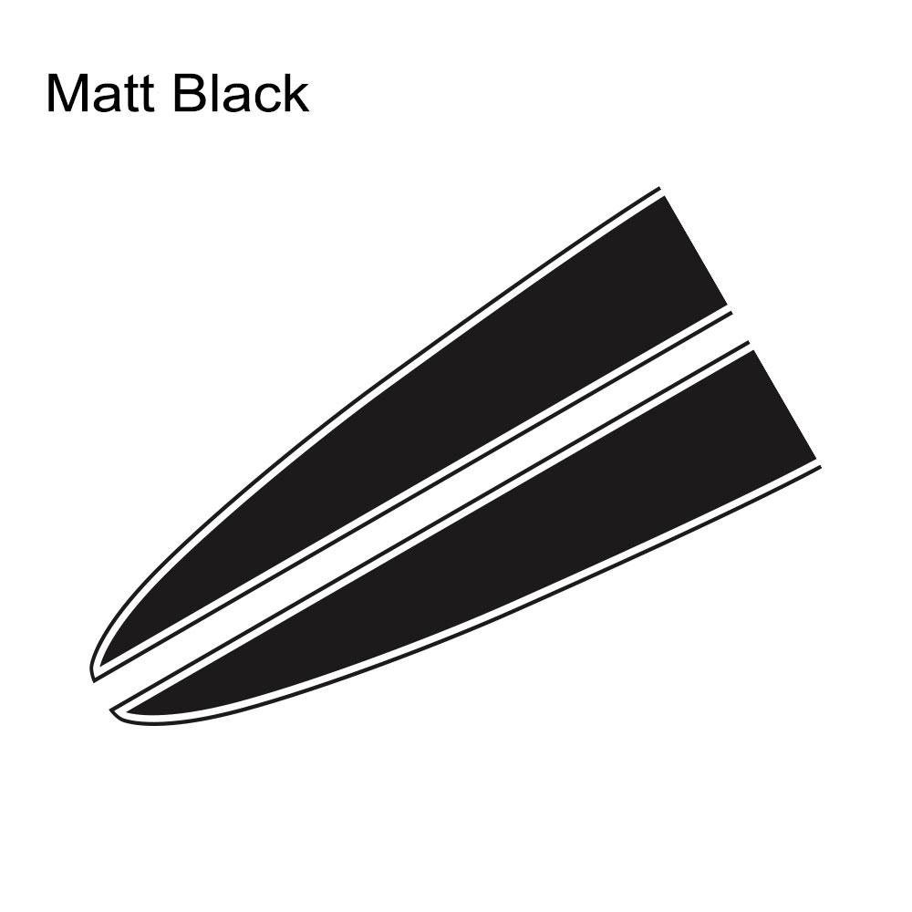 2PCS Car Hood Bonnet Stickers For Fiat 500 Abarth 595 Tuning Accessories Vinyl Film Decals Auto DIY Stripes Styling Decoration