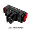 1/2Pcs Magnetic Quick-Release Mount with 1/4 Screw Hole Adapter Base 360 Degree Rotation for DJI Action 6/OSMO Nano Accessories