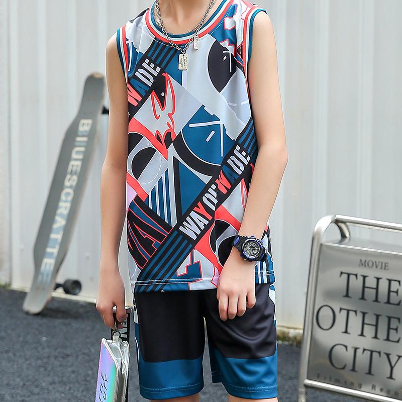 Children's basketball uniforms Boys' primary school competition June 1 Kindergarten prints jerseys to perform animation tide, starting from one piece