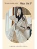 Long Sleeve Maternity Nightgown: Spring & Autumn Breastfeeding Pajamas with Cardigan for Pregnant Women
