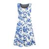 Women's Summer Casual U-shaped Tie Pocket Popular Floral Print Dress