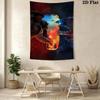 Godzilla Monster Kingdom Unleashed Tapestry Background Cloth Wallmounted Background Cloth Work Of Art Wall Covering Decoration