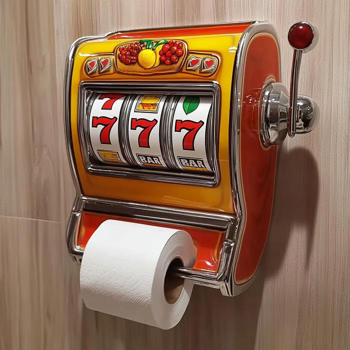 Resin Novelty Toilet Paper Roll Holder Home Wall Decor Creative Funny
