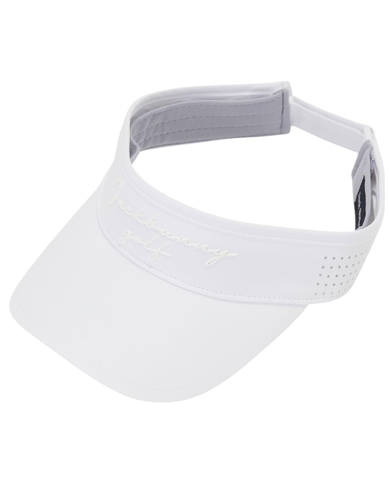 

Jack Bunny Unisex Sun Visor (Perforated Mesh, Adjustable Size) / Golf Hat / 262-5187502 030_White FR