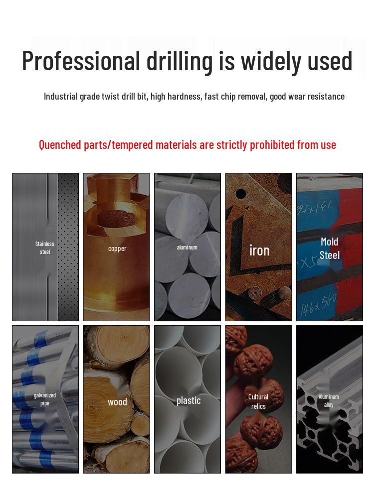 Stainless Steel Twist Drill Bit Set for Super Hard Steel (Sizes 3.1–4.0)