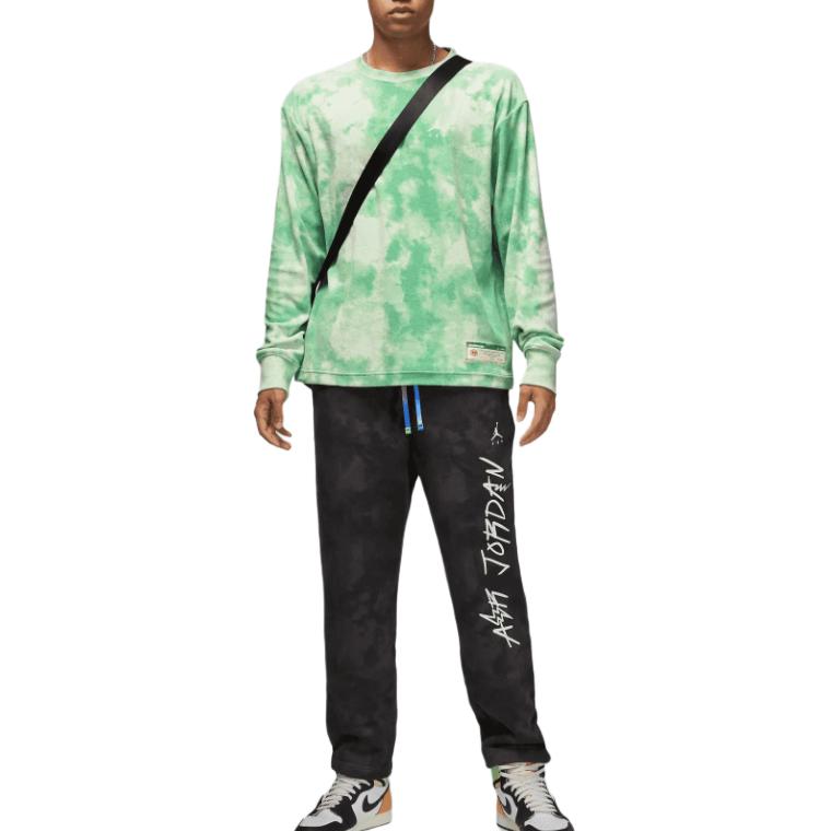 Air Jordan X J Balvin Long-Sleeve Tee Jade Aura/Enamel Green Men Tops DR3102-316