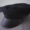 Japanese Leather Buckle Beret Octagonal Hat Warm Artist Hat All-match for Women