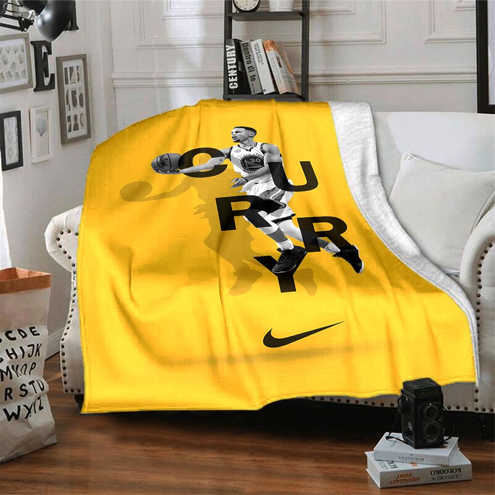 Golden State Warriors Curry Blanket Soft Warm Cozy Suitable for Picnics Livingroom Couch Four Seasons Universal Modern Gifts For Family Or Friends