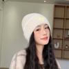 Keep Warm Knitted Pullover Hat Solid Color Ear Protection Cap Fashion Bow Beanies  Girls