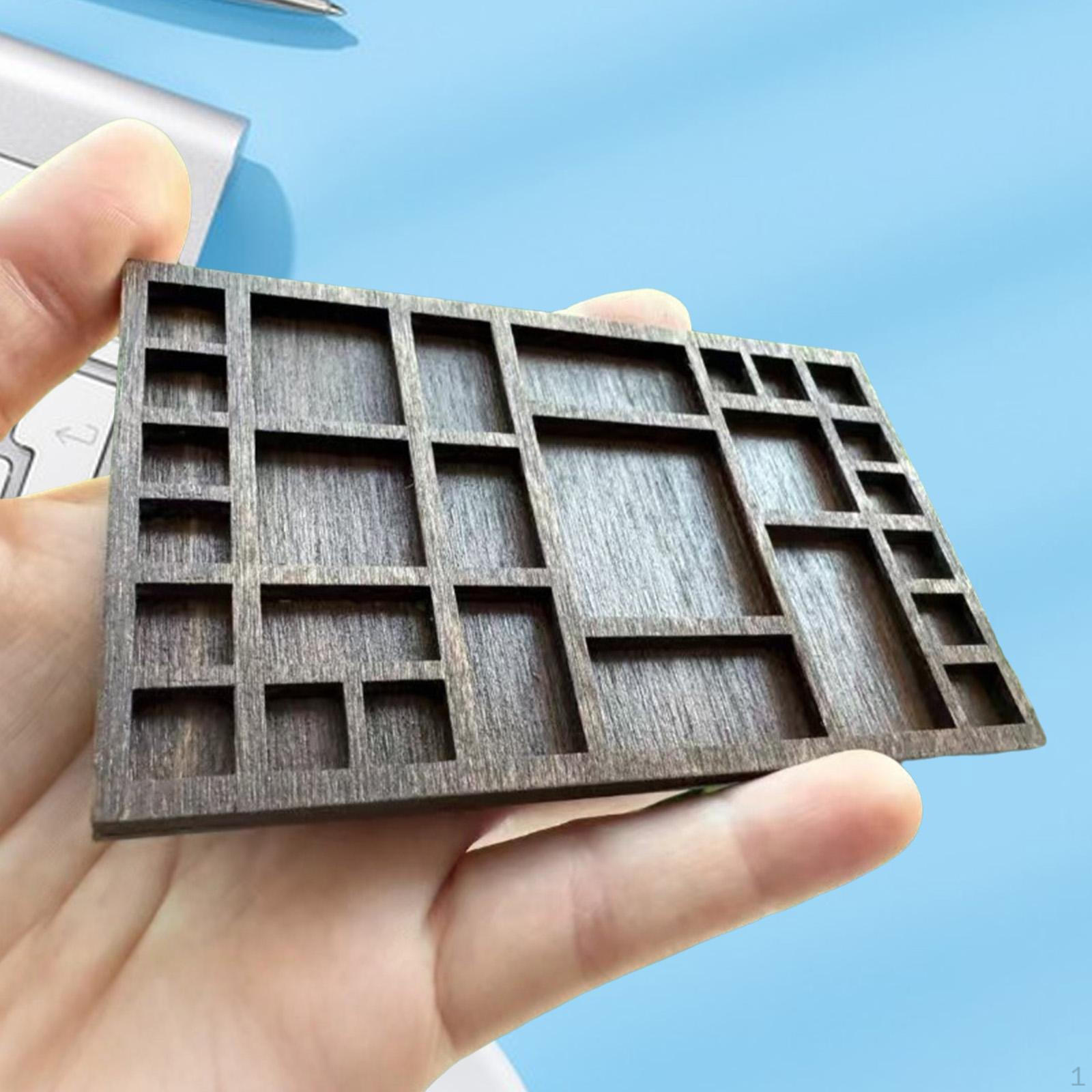 

Миниатюрная полка для безделушек, поднос для ювелирных изделий, витрина для украшений дома, миниатюрная полка, камень C