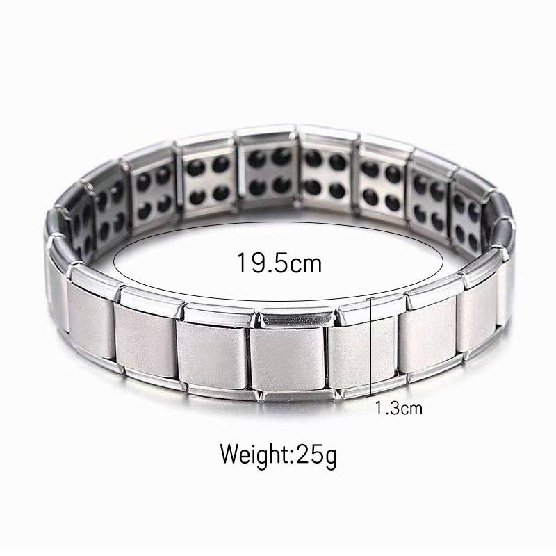 Doppelreihiges Armband aus Zinklegierung für Paare - Trendiges und personalisiertes Accessoire