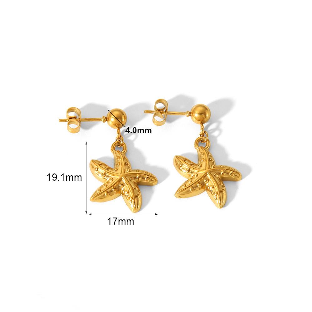 Starfish Earrings: Minimalist & Trendy Lightweight Luxury for Women