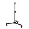 Durable Folding Floor Light Stand with Pulley, Perfect for Studio, Live Broadcast, Fill Light, Tripod, and Flash Use