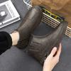 Fashion Winter Men's Short Cotton Boots Trendy Velvet Warm Men Snow Boots British High-top Men Shoes Tooling Fad Boot Boots Botas Hombre