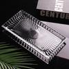 CHAHUA Crystal Glass Rectangular Fruit Tray