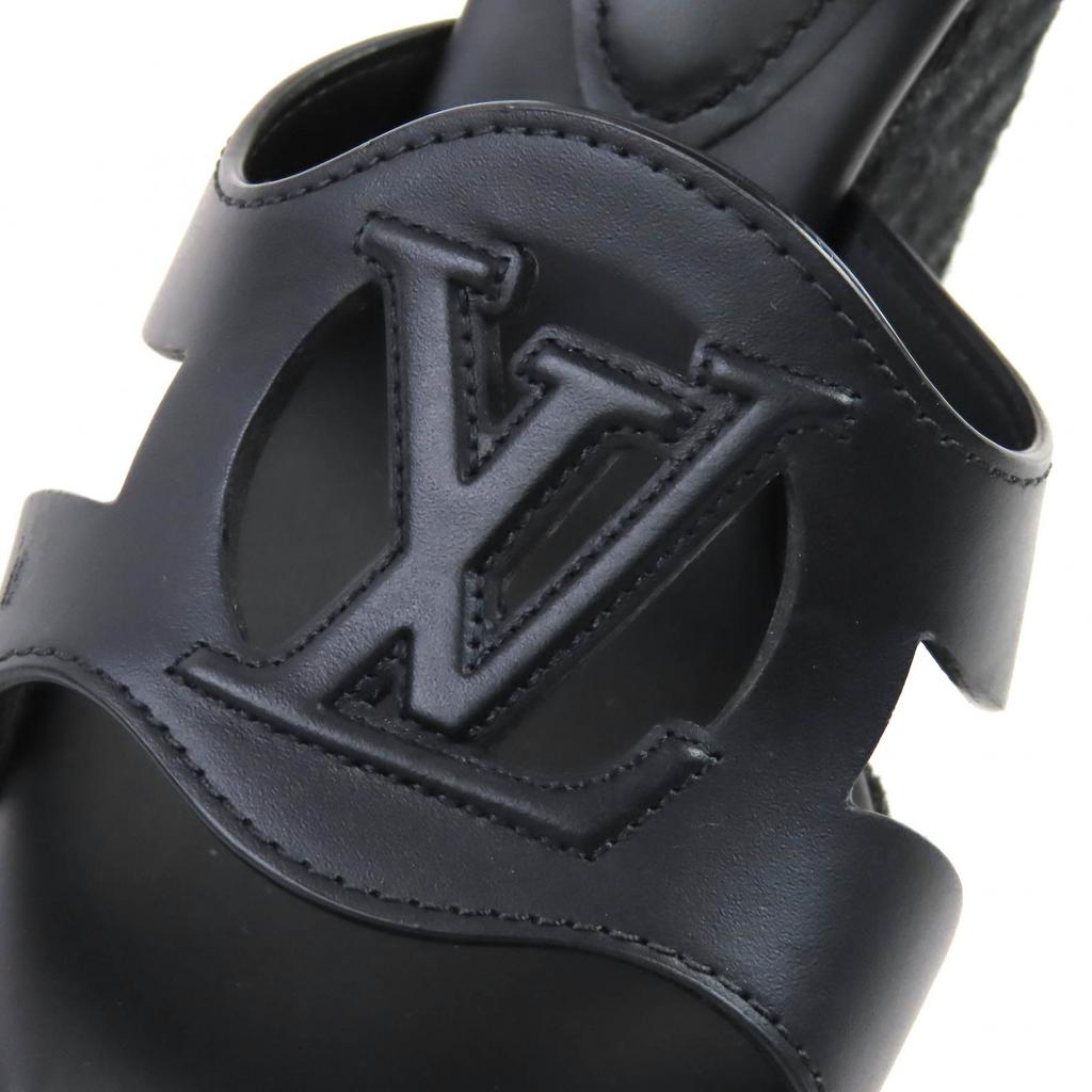 Ausgezeichnete LOUIS VUITTON Sandalen Knöchelriemen Espadrilles mit Keilabsatz 36.5 Gebraucht