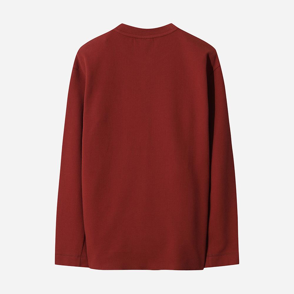 DOD Grid Waffle Long T-Shirt (Red)