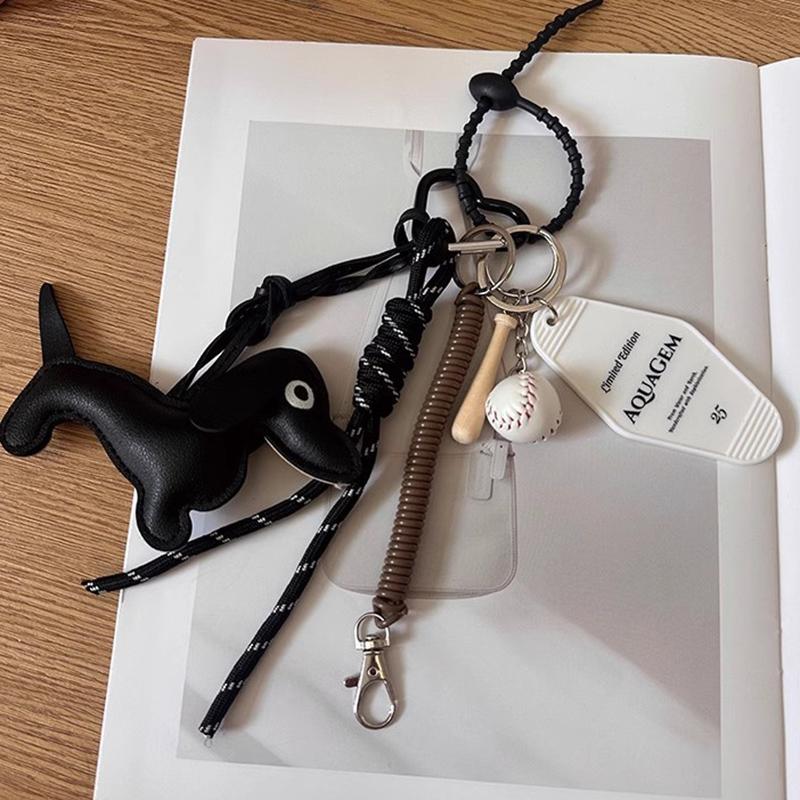 Yogodlns Dachshund Bag Pendant Handbag Purse Hanging Decoration Ornament Bag Accessories